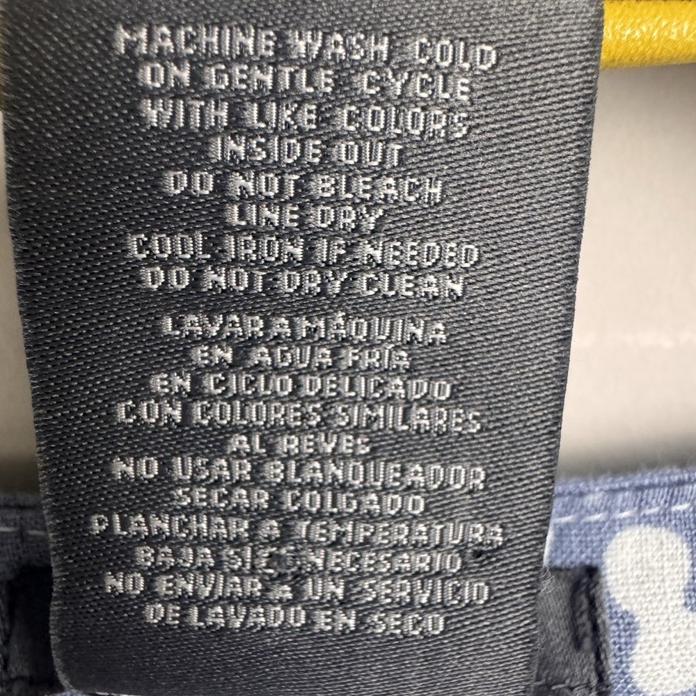 Matty M Tiered Linen Blend Cottagecore Lagenlook Loose Dress Women's Sz M Blue - Picture 14 of 16